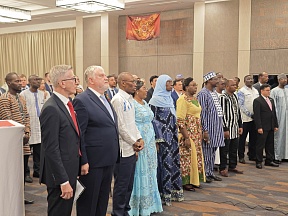 Sur la réception solennelle à l'occasion du 80ème anniversaire de la Victoire de la Grande Guerre Patriotique, organisée par l'Ambassade de Russie au Burkina Faso